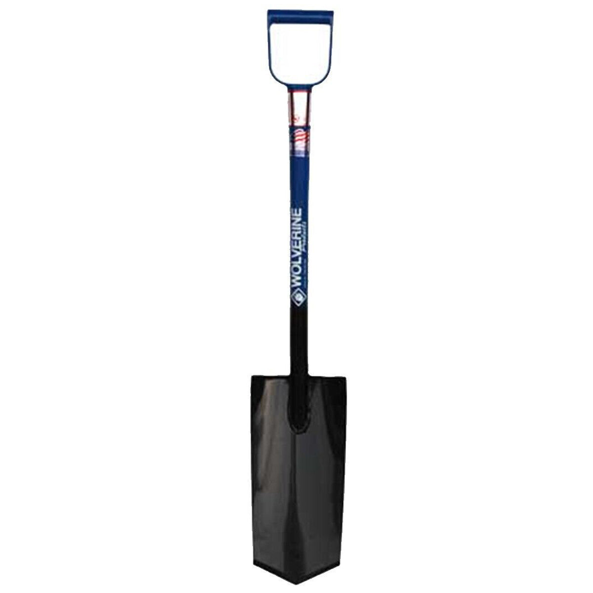 Pala Wolverine DH15DP de 15 pulgadas con punta de diamante y mango en forma de D de 26 pulgadas