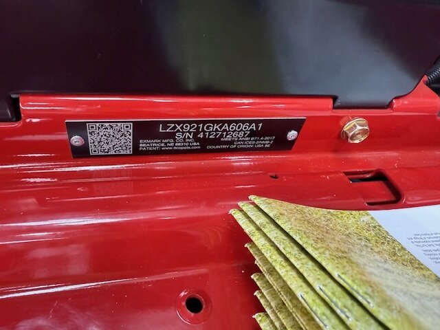 Exmark Lazer Z X-Series LZX921GKA606A1 60 In. Zero Turn Mower