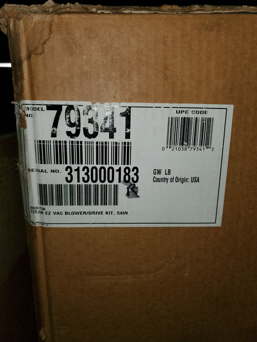 Kit de soplador y transmisión Toro 79341 Titan ZX/MX EZ Vac para plataforma de 54 pulgadas