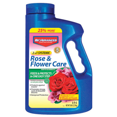 BioAdvanced 130540 2-In-1 Rose & Flower Care 6-9-6 5 Lbs.