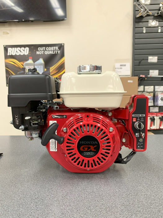 Honda GX160UT2QXE2 5.5 HP 3/4" x 2-7/16" Horizontal Electric Start Engine
