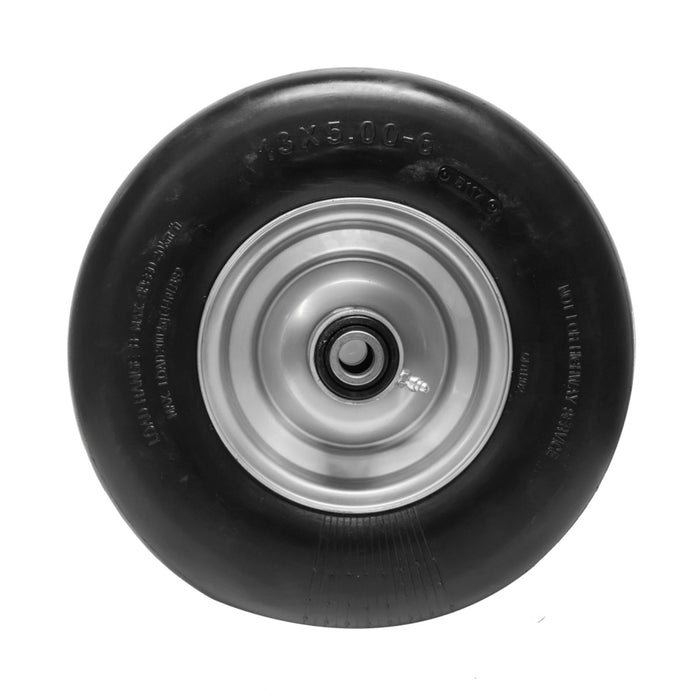 13X5.00-6 Flat Free Wheel /Silver