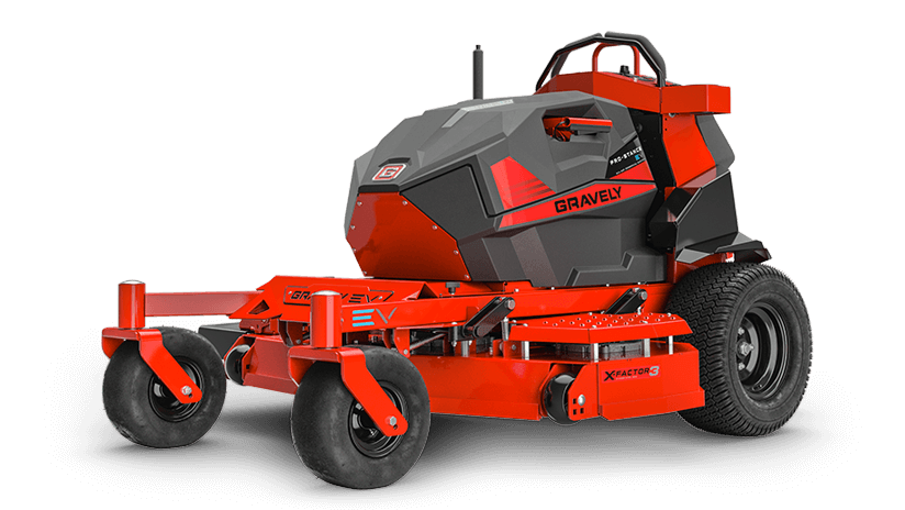Gravely 998002 Pro-Stance EV 52 Descarga Lateral con Plataforma X-Factor 3 de 52" Calibre 7 y 4 Baterías de Iones de Litio