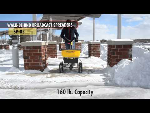 SnowEx SP-85SS Stainless Steel Salt Spreader 160 LB