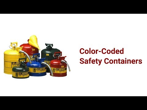 Justrite 7220220 Type II Yellow Steel Gas Can 2 Gallon