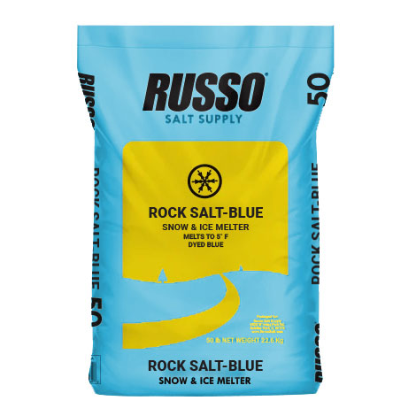 Russo 50 LB Bag of Rock Salt Blue