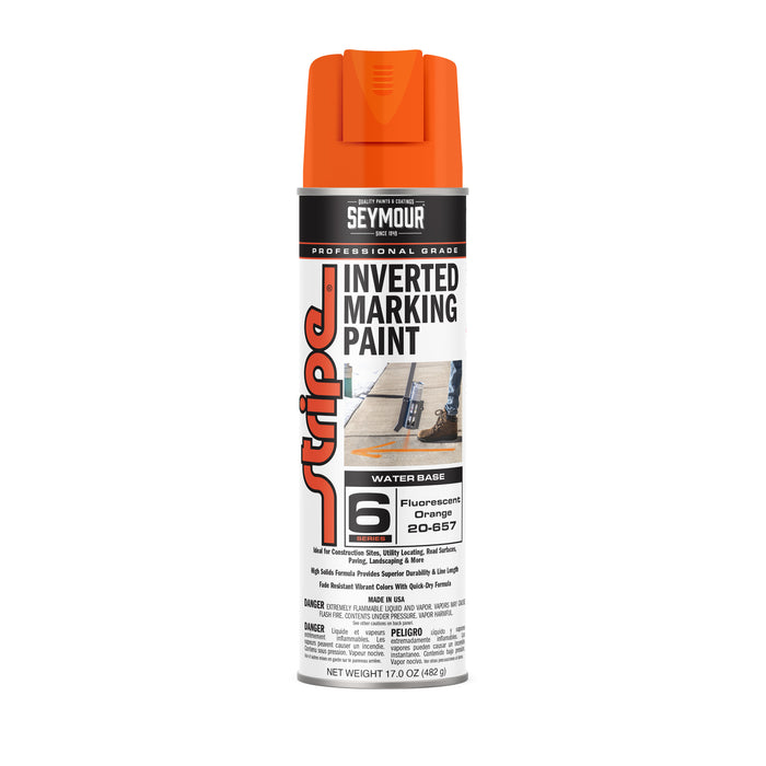 Seymour 20-657 Stripe Inverted Marking Paint 17 Oz. - Fluorescent Orange