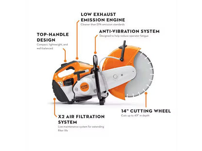 Sierra tronzadora Stihl TS 420 Cutquik de 14 pulgadas