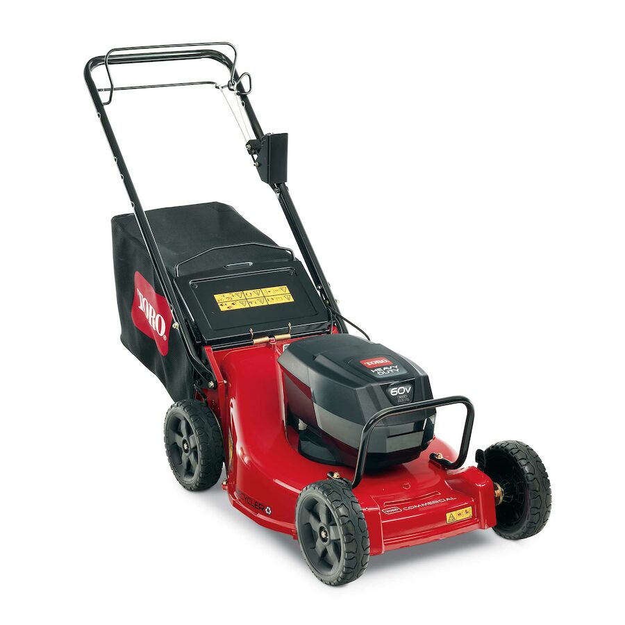 Cortadora de empuje Toro 22284 de 21 pulgadas y batería de 60 V máx. con (2) baterías de 10 Ah y cargador