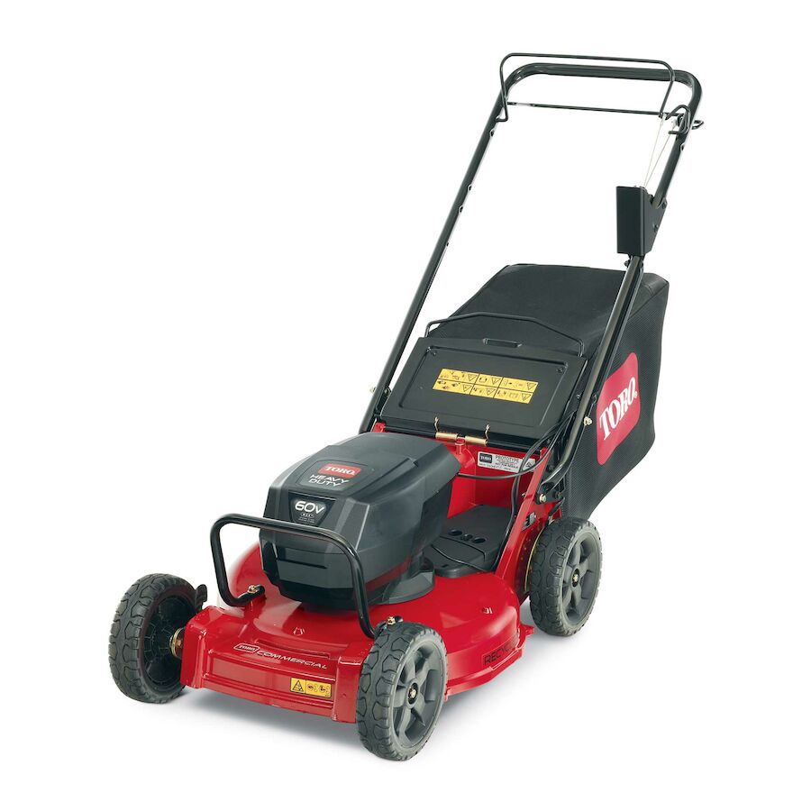 Cortadora de empuje Toro 22284 de 21 pulgadas y batería de 60 V máx. con (2) baterías de 10 Ah y cargador