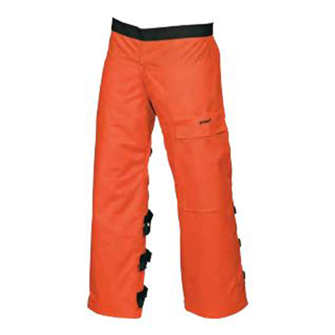 Chaparreras protectoras envolventes para motosierra Stihl naranja