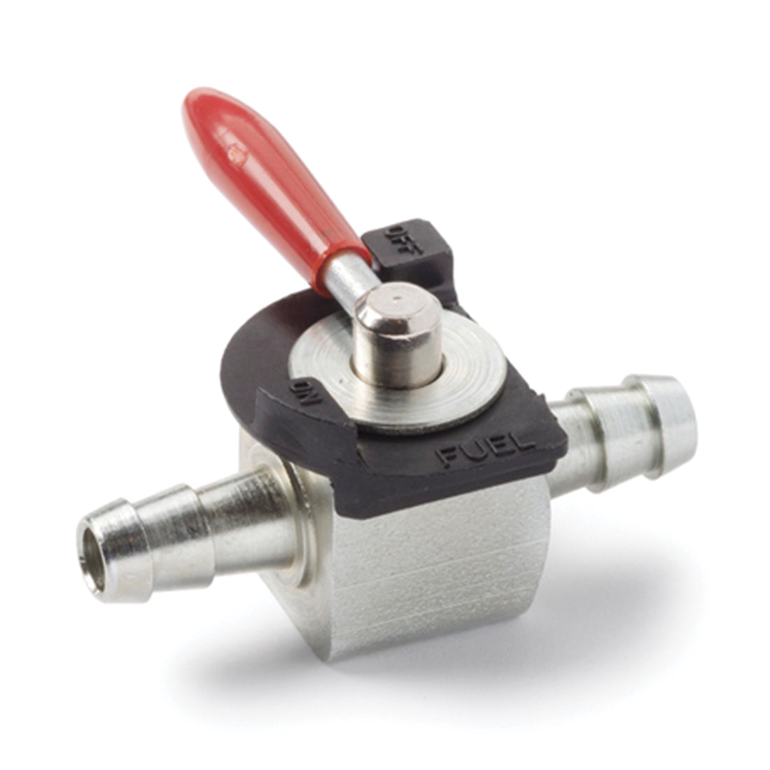 ScooterX 1/4" In-Line Fuel Cut-Off Valve - Silver Petcock For Go Karts & Mini Choppers