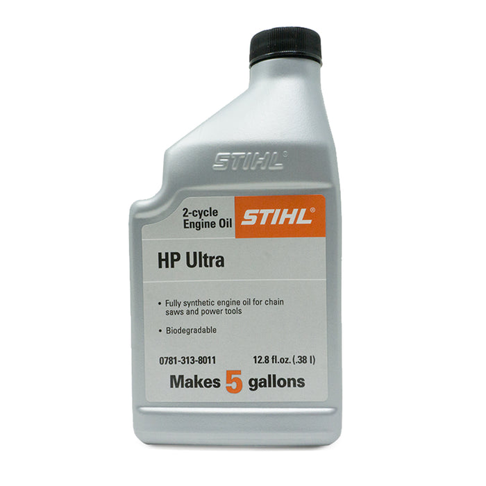 Stihl 0781 313 8013 Aceite de motor Ultra de 2 tiempos de alto rendimiento, 12,8 oz.