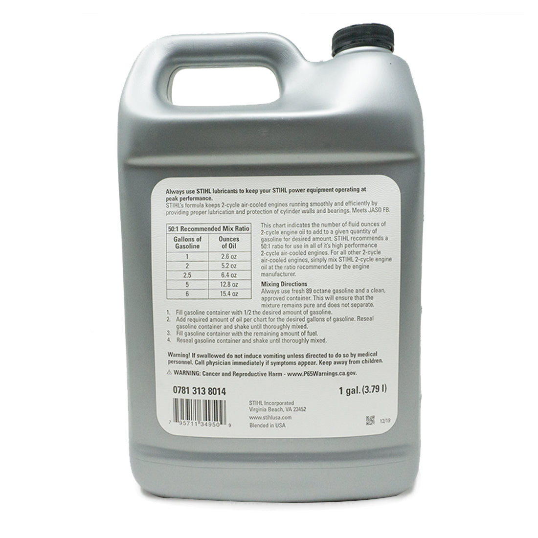 Stihl 7010 871 0210 HP Ultra 2-Cycle 50 Gallon Mix 1 Gallon