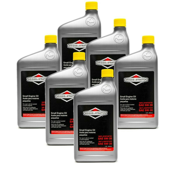 Briggs & Stratton 100074 Quart 5w-30 Synthetic Oil - 6 Pack