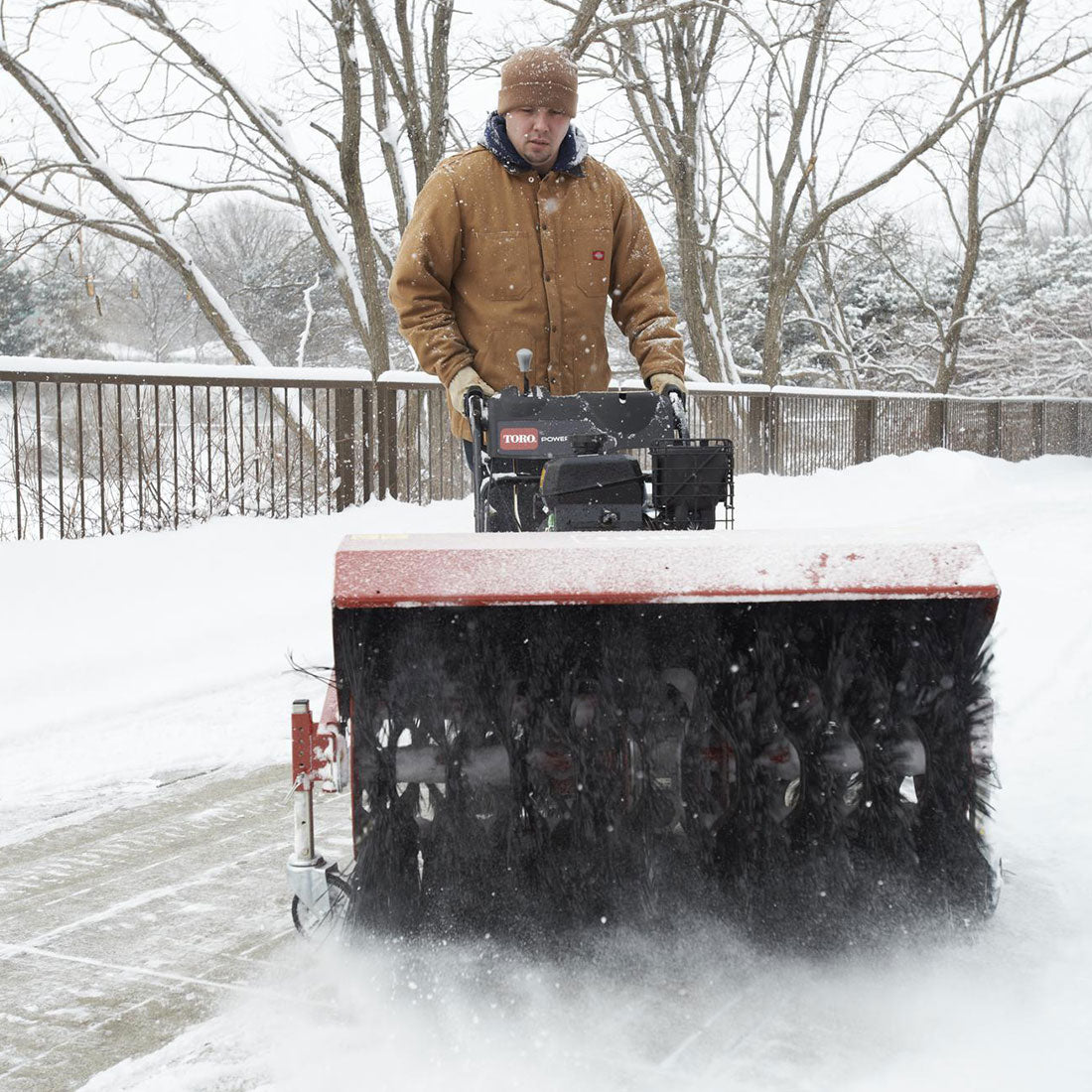 Toro 116-8232 Escoba giratoria Obleas negras para nieve/hielo 36"