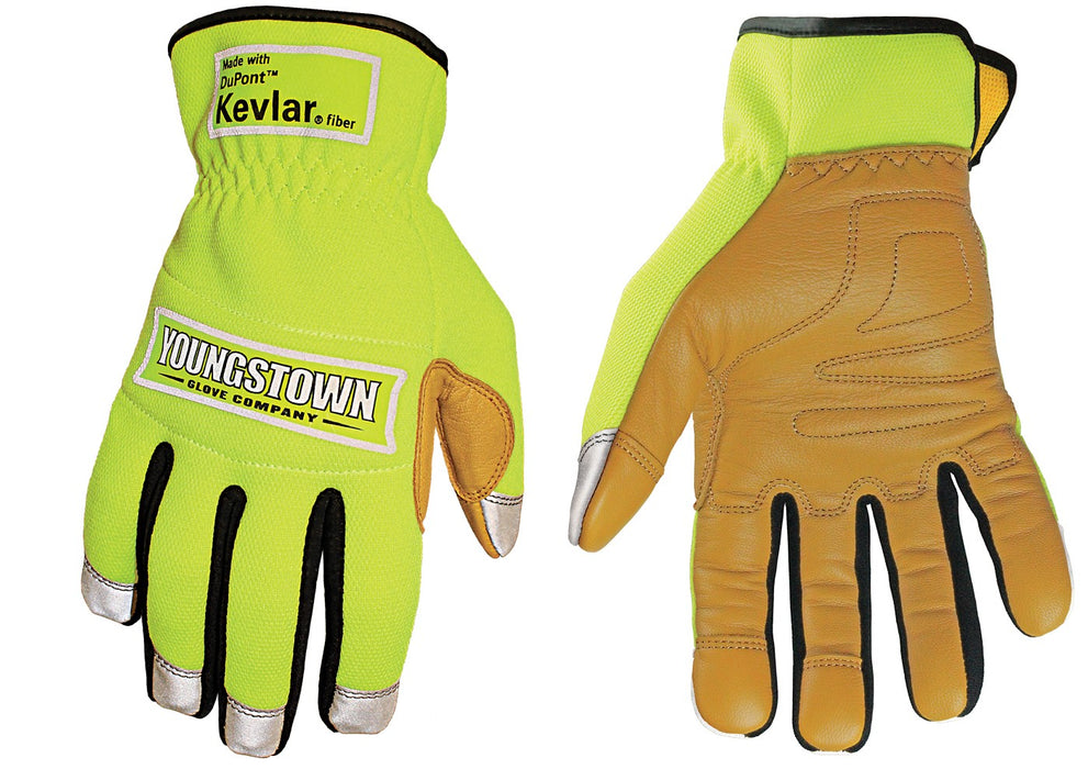 Safety Lime Hybrid Plus Gloves - Extra Large