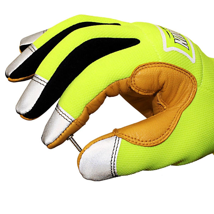 Safety Lime Hybrid Plus Gloves - Extra Large