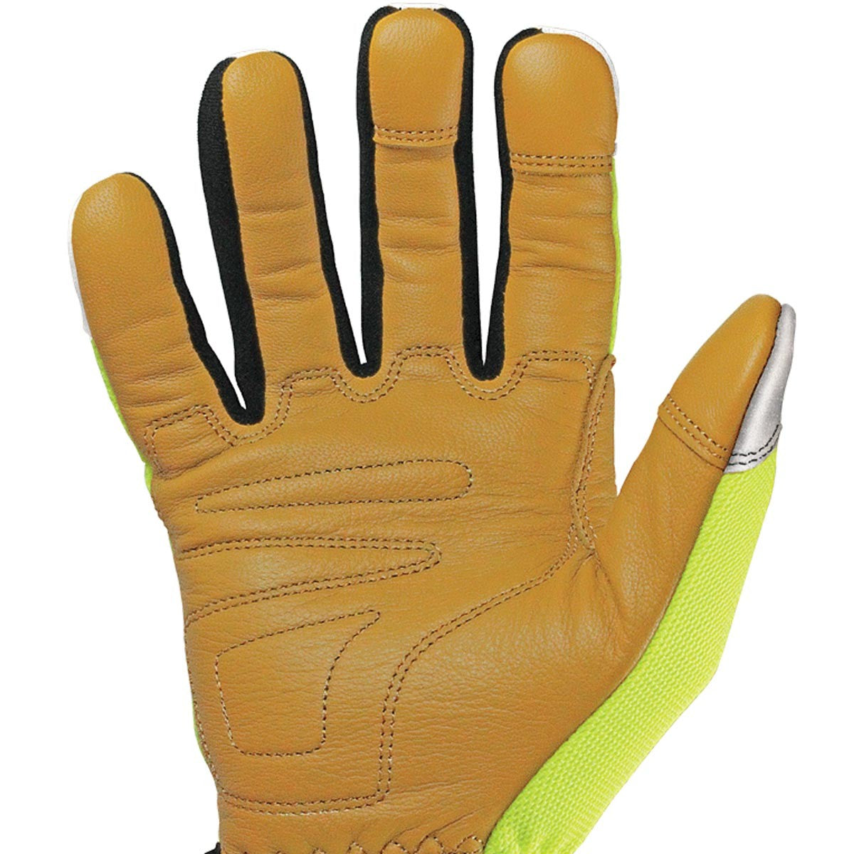 Safety Lime Hybrid Plus Gloves - Extra Large