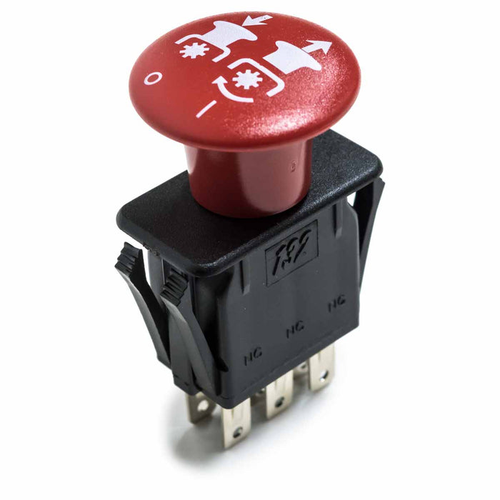 Interruptor PTO del mercado de accesorios (rojo) para Scag 481635
