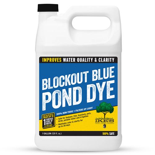 Tinte para estanque azul Blockout de IKE, 1 galón