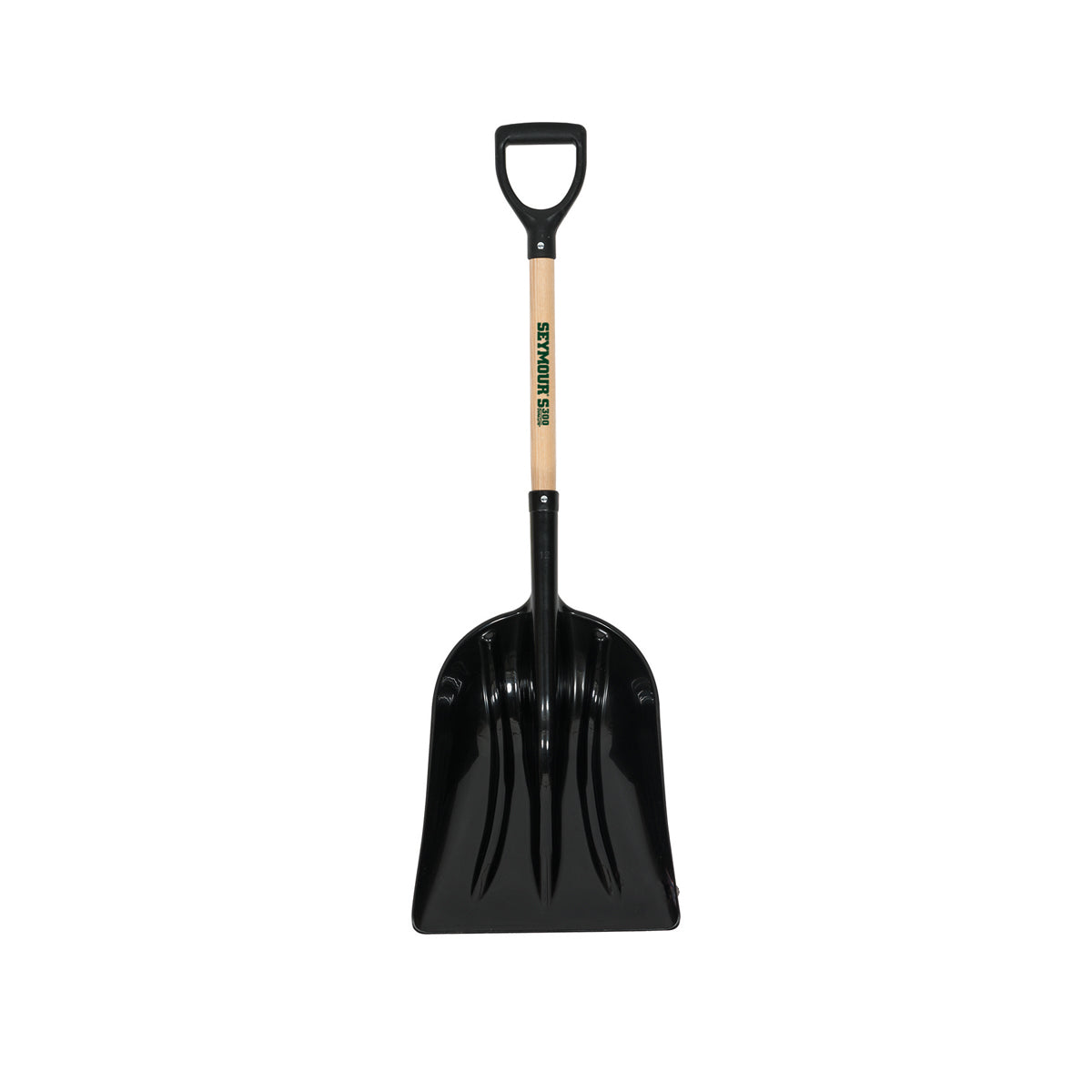 Seymour 49050 #12 Poly Grain/Snow Scoop, 14.25"x17.75" Head, 29" Hardwood Handle, Poly D-Grip