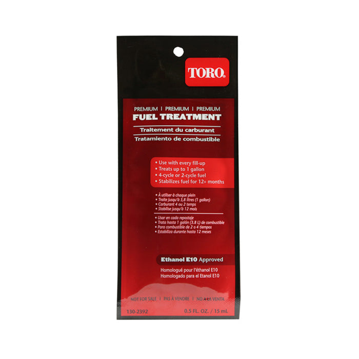Toro 130-2393 Premium Fuel Treatment Pouch 0.05oz
