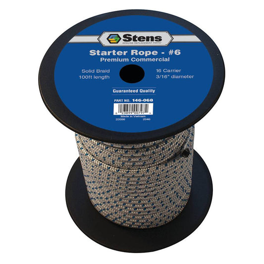 Cuerda de arranque Stens 146-068 de trenza sólida de 100 pies