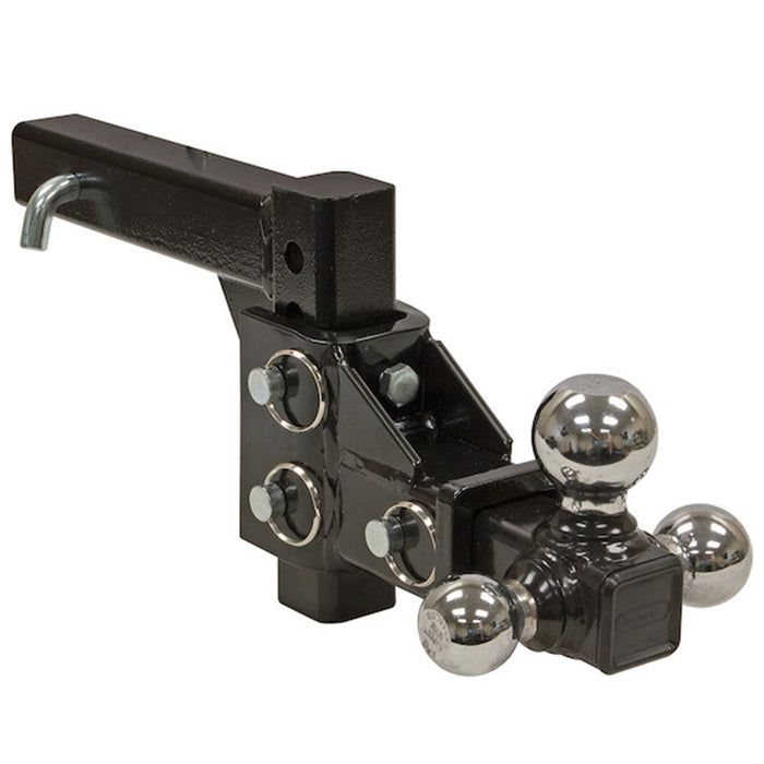 Buyers 1802225 Adjustable Tri-Ball Hitch with Chrome Towing Balls