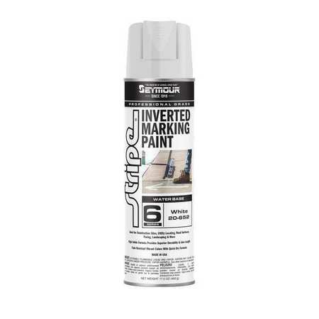 Seymour 20-652 Stripe Inverted Marking Paint 17 Oz. - White