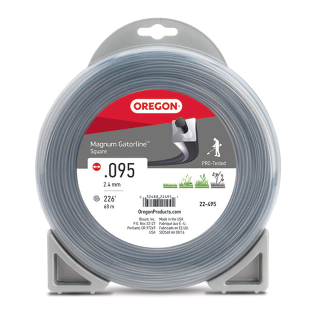 Oregon 22-495 Gatorline Magnum 0.095 Square Trimmer Line