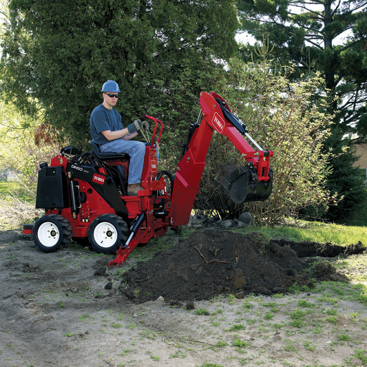 Toro Dingo Backhoe with 13" Bucket Attachment