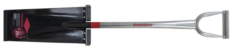 Razor-Back 2451700 Pala industrial de 15 pulgadas con mango de acero y empuñadura en D