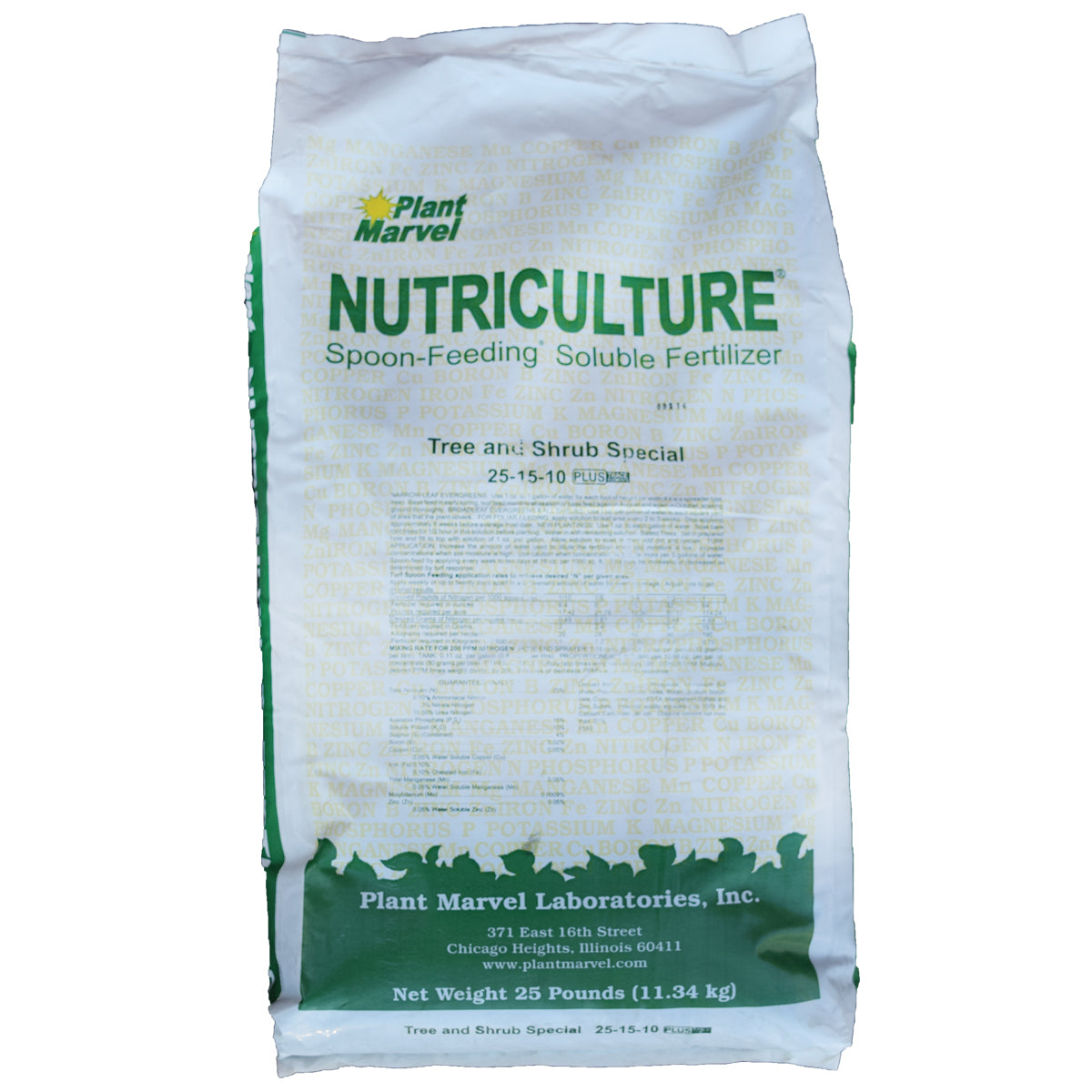 Plant Marvel 25-15-10 Fertilizante soluble en agua