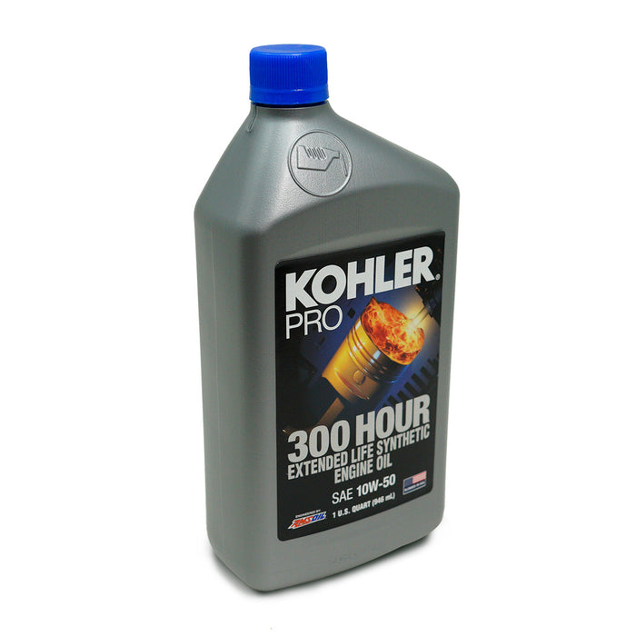 Kohler 25 357 72-S-12 Pro SAE 10W-50 Aceite de motor sintético de larga duración, 1 cuarto de galón, 12 unidades