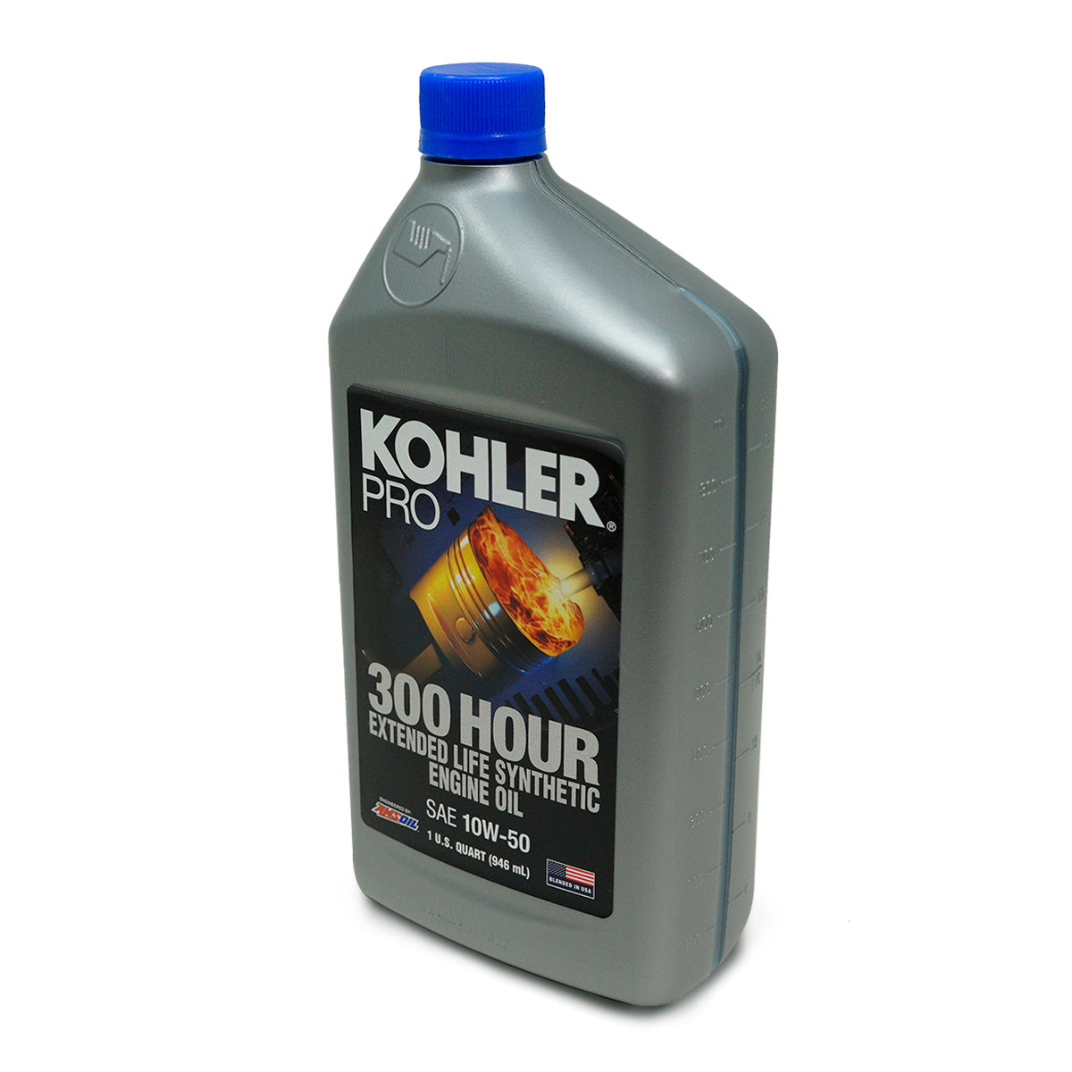 Kohler 25 357 72-S-12 Pro SAE 10W-50 Aceite de motor sintético de larga duración, 1 cuarto de galón, 12 unidades