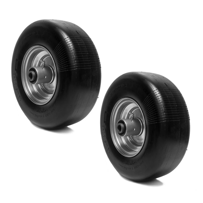 2PK Conjuntos de neumáticos de rueda libre de pinchazos 13x5.00-6 para Hustler 605038