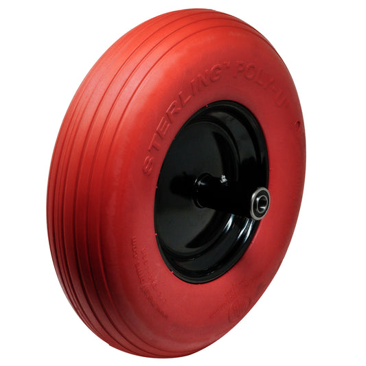 Sterling Poly-U (Flat-Free) Tire Assembly Red