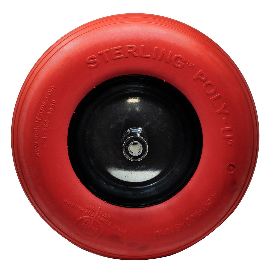 Sterling Poly-U (Flat-Free) Tire Assembly Red