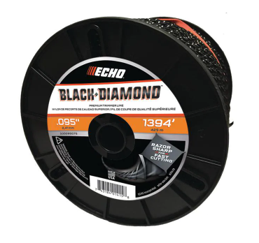 Echo 330095075 Diamante negro 0,095 pulgadas. x 1,394 pies. Línea de corte