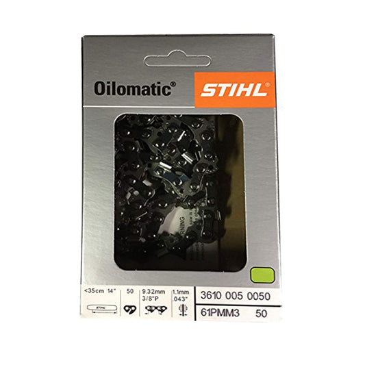 Stihl 3610 005 0050 Cadena de motosierra 61PMM3 50E
