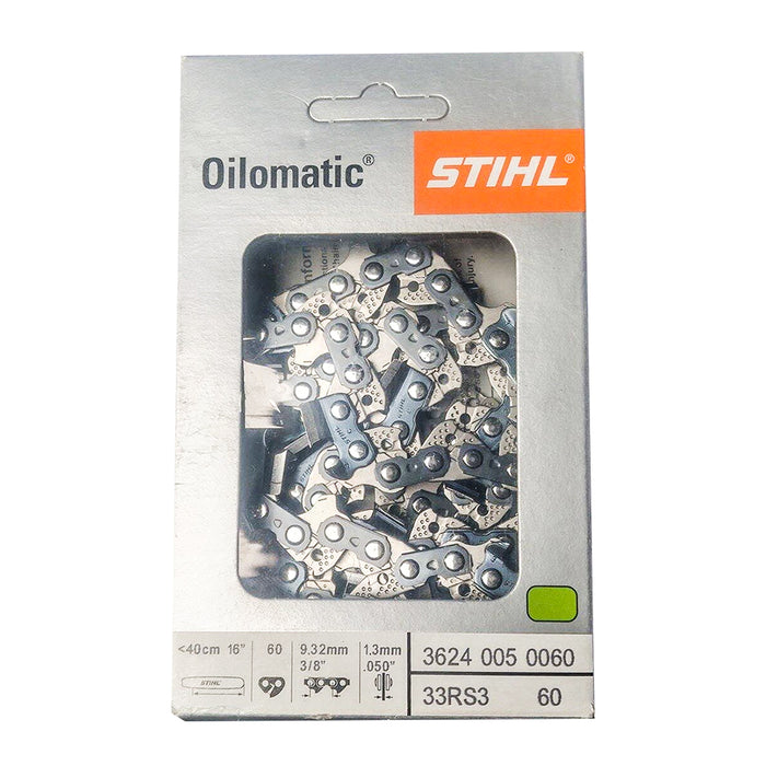 Stihl 3624 005 0060 Chainsaw Chain 16 In. 33RS3 60