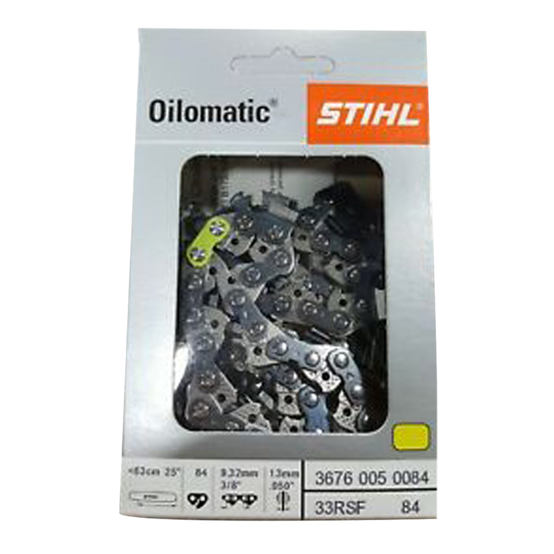 Stihl 3676 005 0084 Cadena de motosierra de 24 pulgadas. 33RSF 84