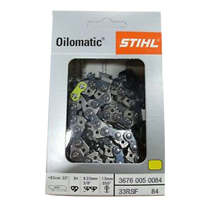 Stihl 3676 005 0084 Cadena de motosierra de 24 pulgadas. 33RSF 84