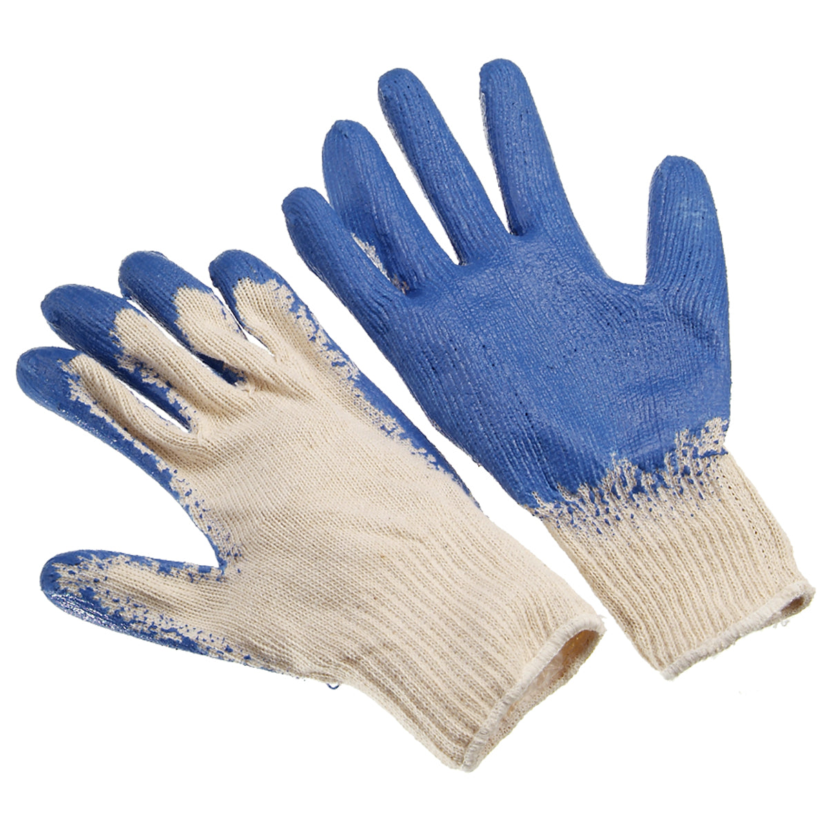 Seattle Glove Economy Blue Rubber Palm Coated, Large