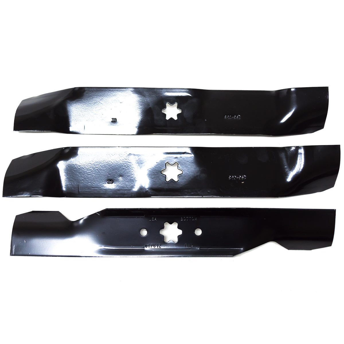 Cuchillas levantadoras de césped de 46" para Toro OEM n.º 98023, 112-0302, 112-0304, 112-3691