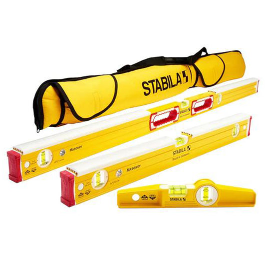 Stabila 48296 Type 196-2 K Mason 3 Level Set & Case