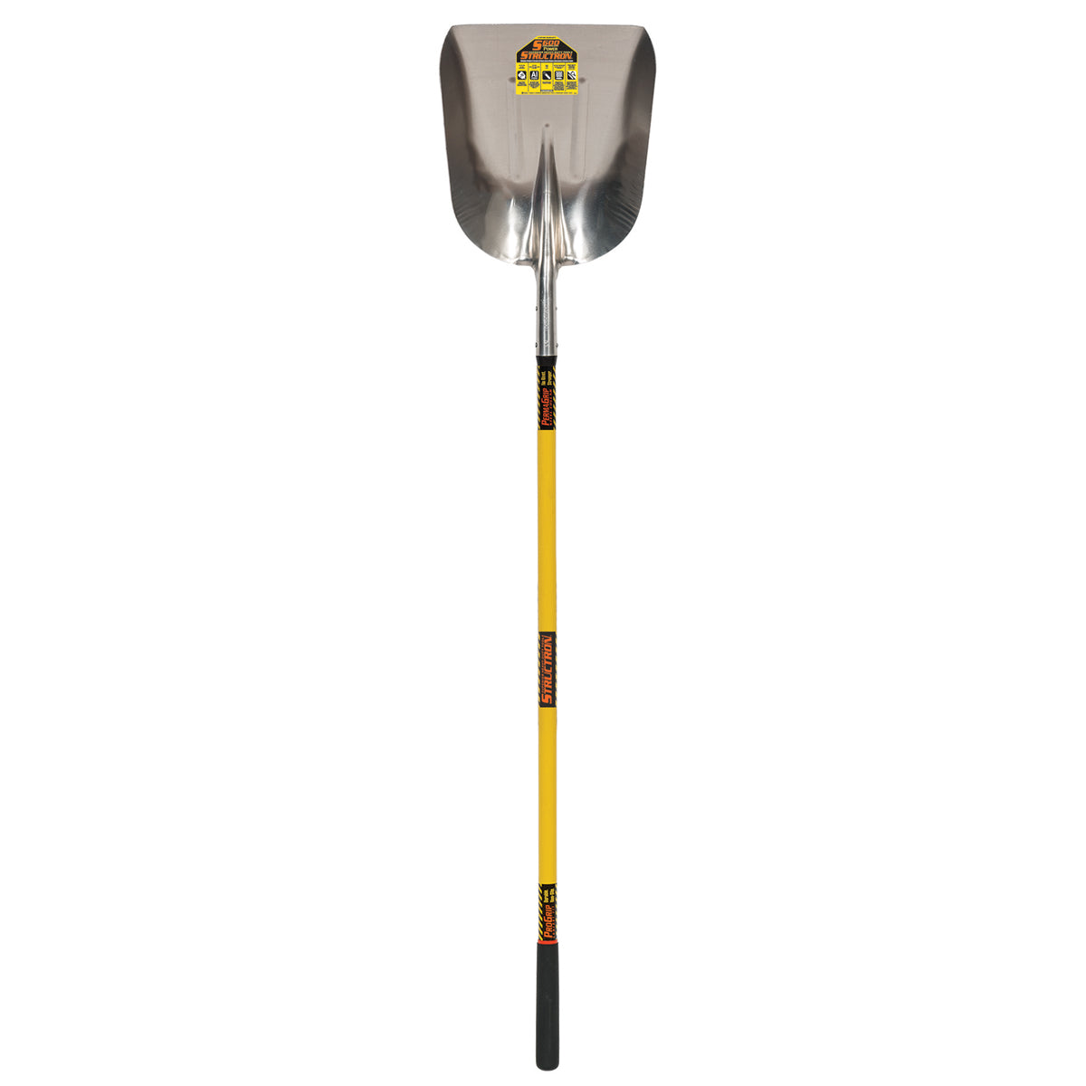 Seymour 49068 #12 Aluminum Grain Scoop, 51" Yellow Fiberglass Handle