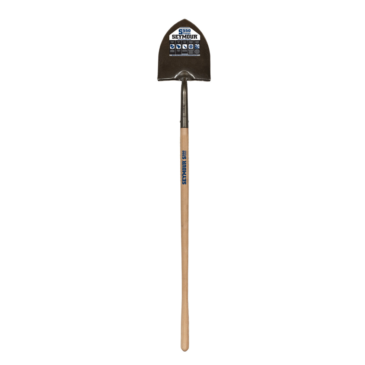 Seymour 49170 #2 Forged Round Point Shovel, 48" Hardwood Handle