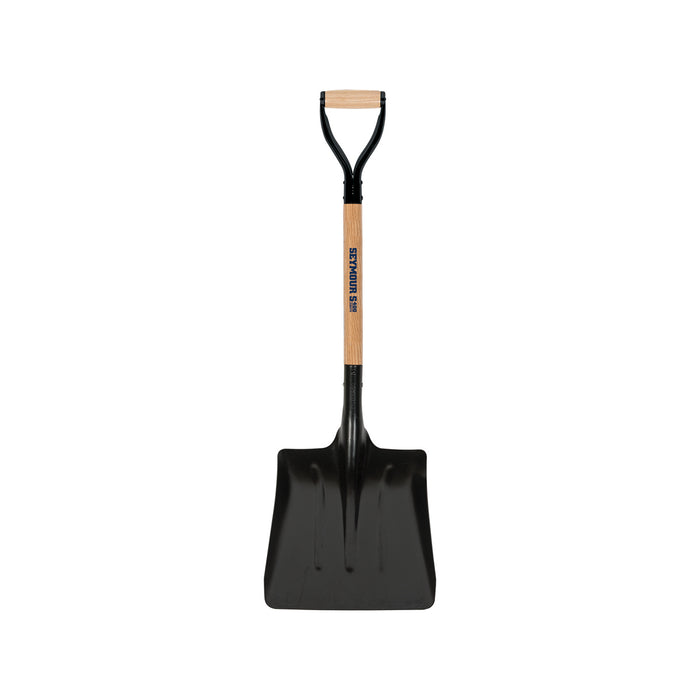 Seymour 49248 Coal Scoop, #2 Steel 13.5" x 14.5" Head, 29" Hardwood Handle, Steel D-Grip